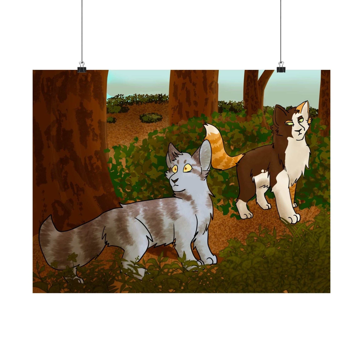 Forest Cats Poster