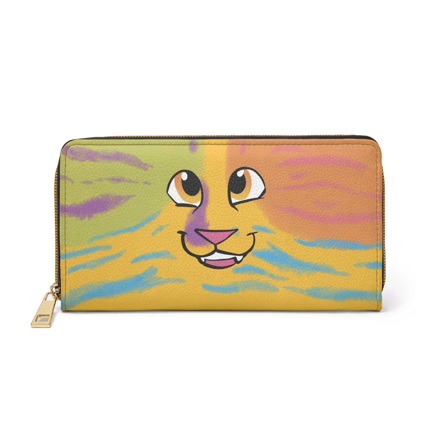 Neurodivergent Pride Flag Wallet- Smiling Cat