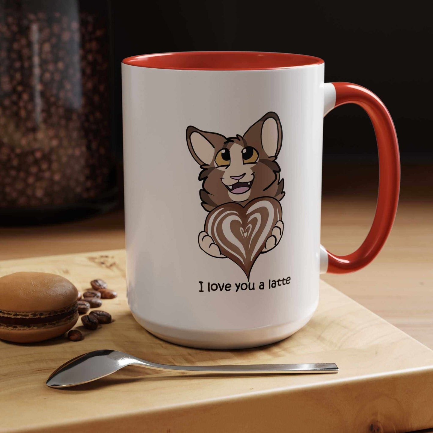 I Love You a Latte - Cute Cat Coffee Mug