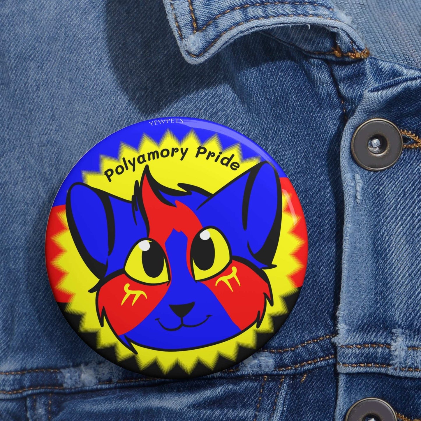 Polyamory Pride Button