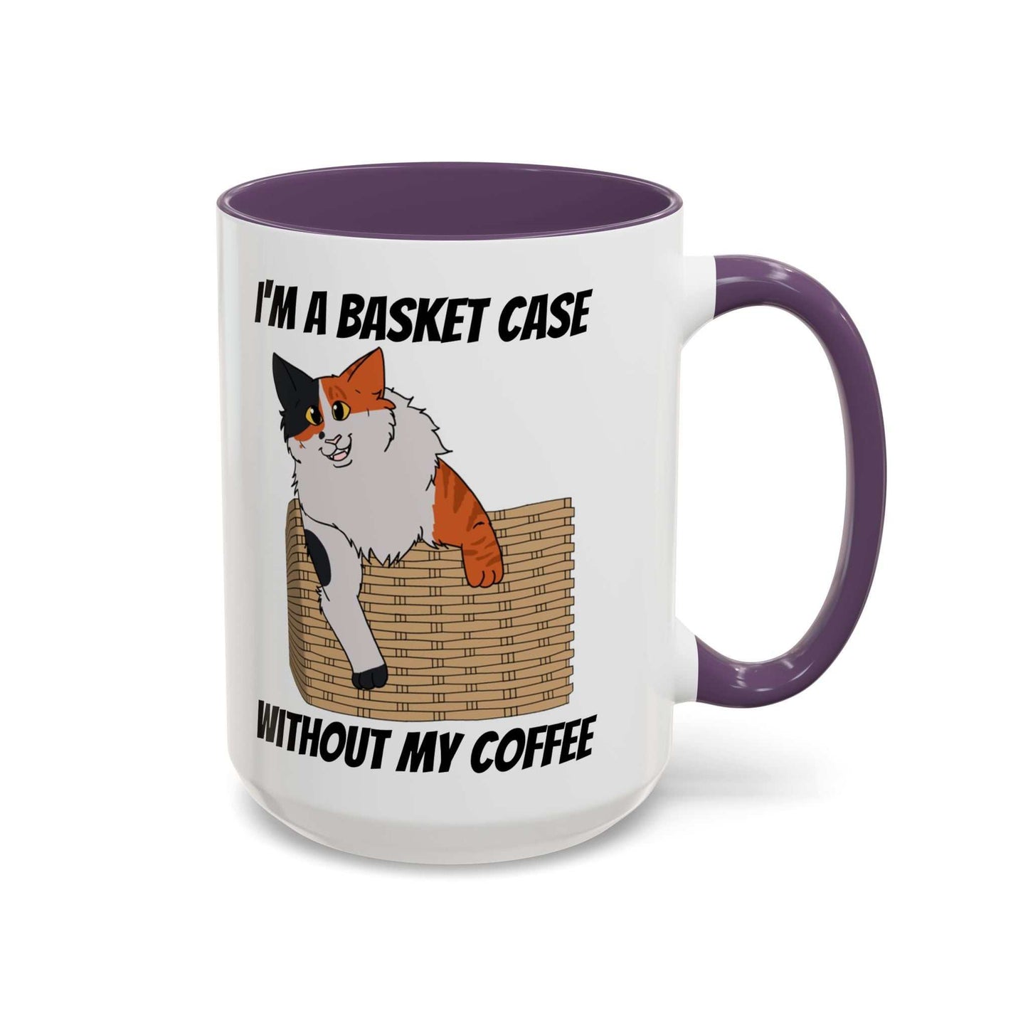 Funny Coffee Mug - Basket Case Cat