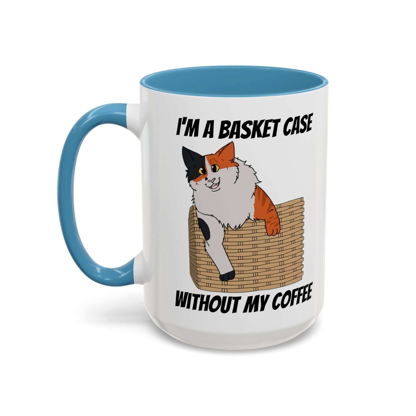 Funny Coffee Mug - Basket Case Cat