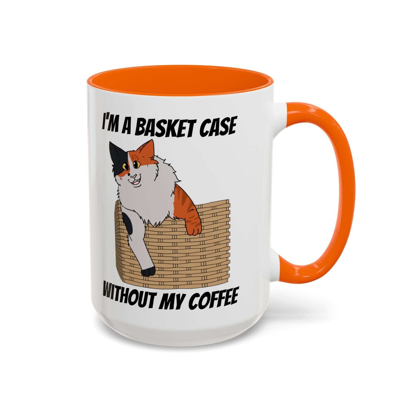 Funny Coffee Mug - Basket Case Cat
