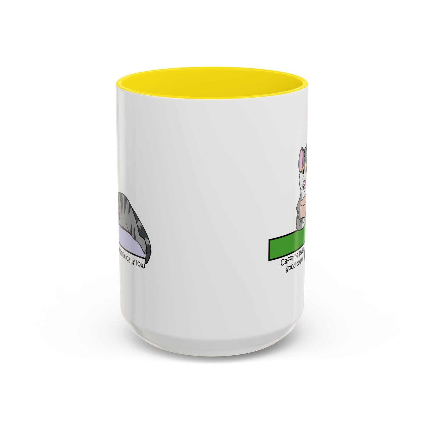 Funny Cat Coffee Mug- Caffeine Levels