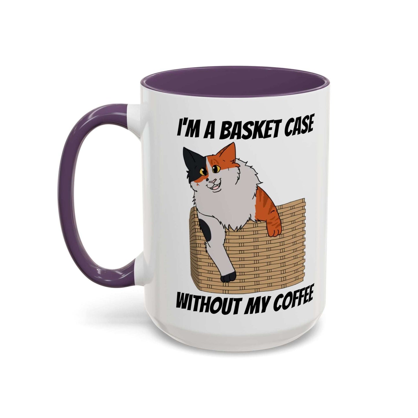 Funny Coffee Mug - Basket Case Cat