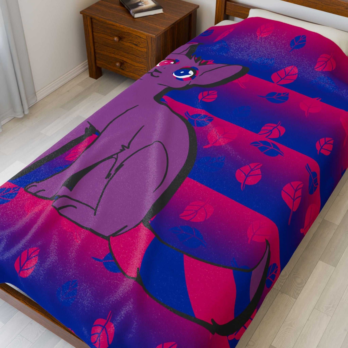 Bisexual Pride Cat- Throw Blanket