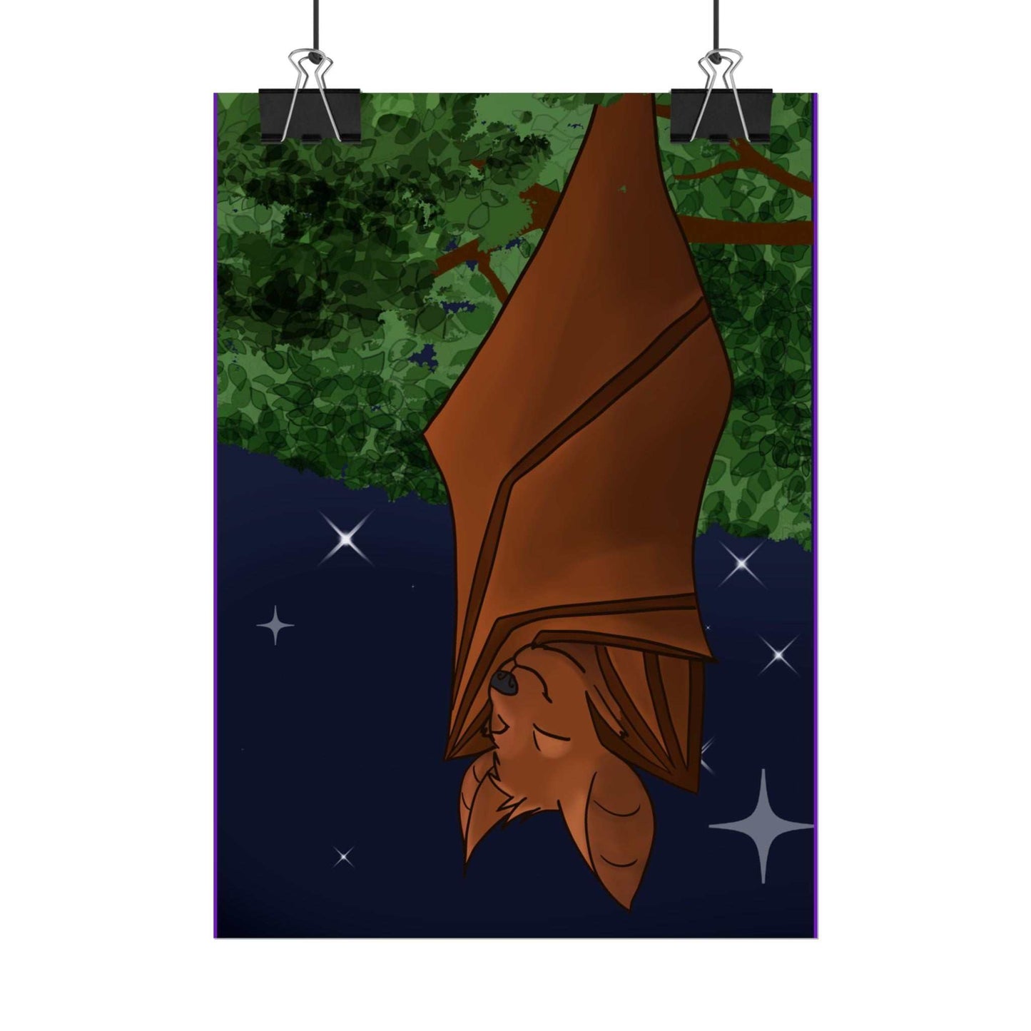 Hanging Bat Print