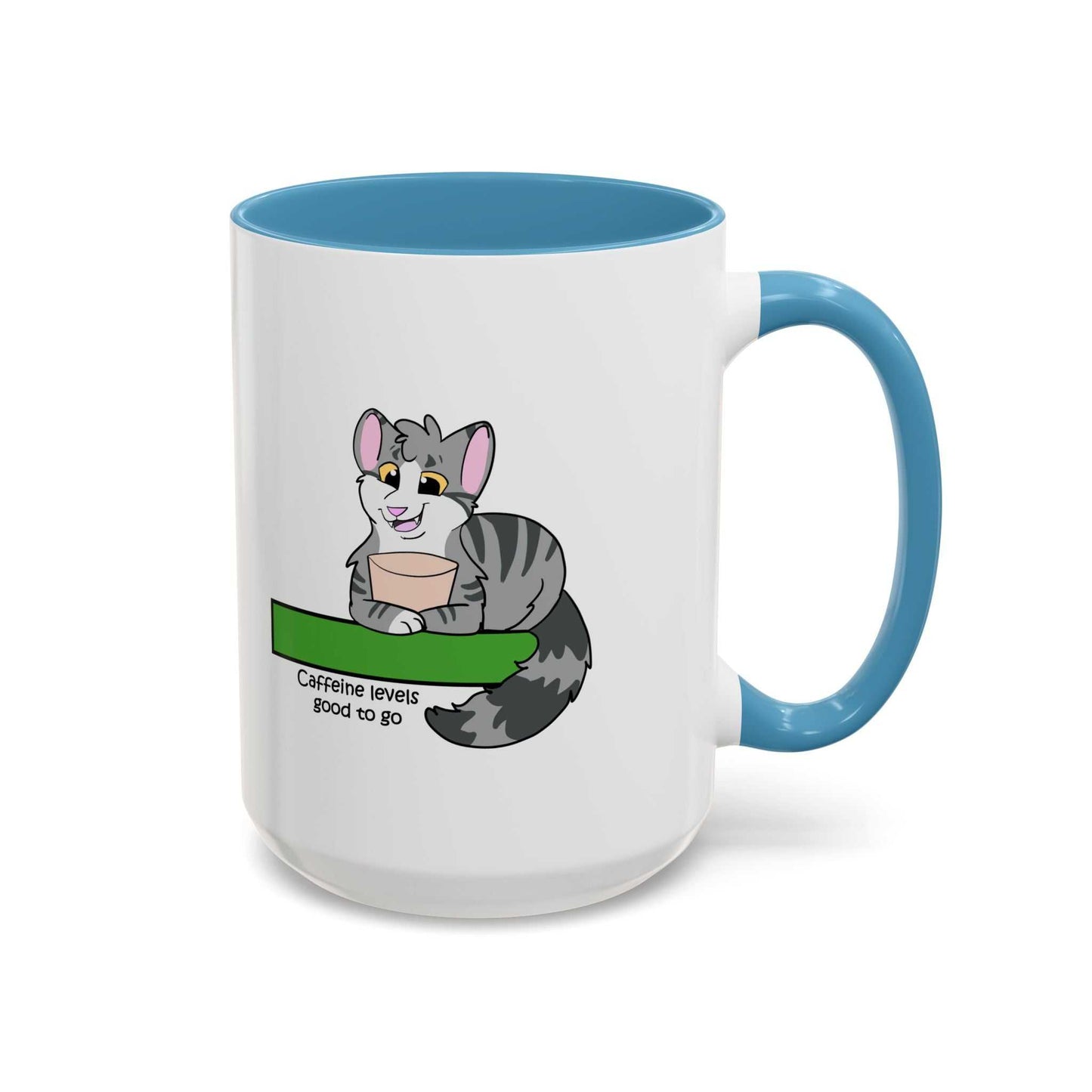 Funny Cat Coffee Mug- Caffeine Levels