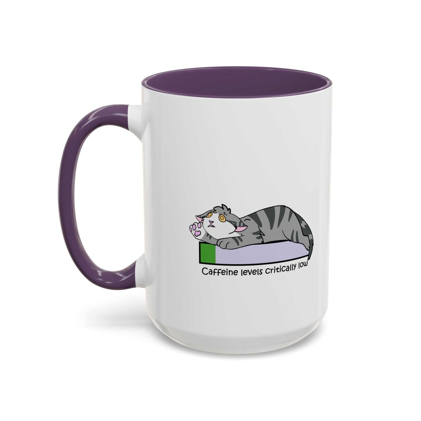 Funny Cat Coffee Mug- Caffeine Levels