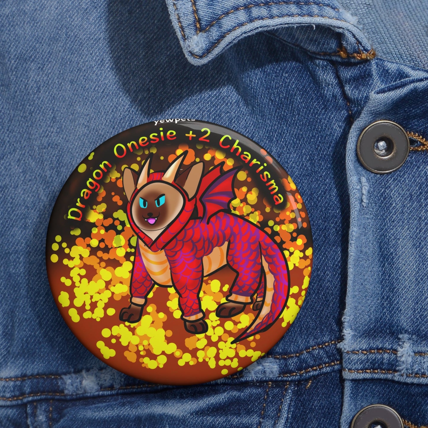 Dragon Onesie Button