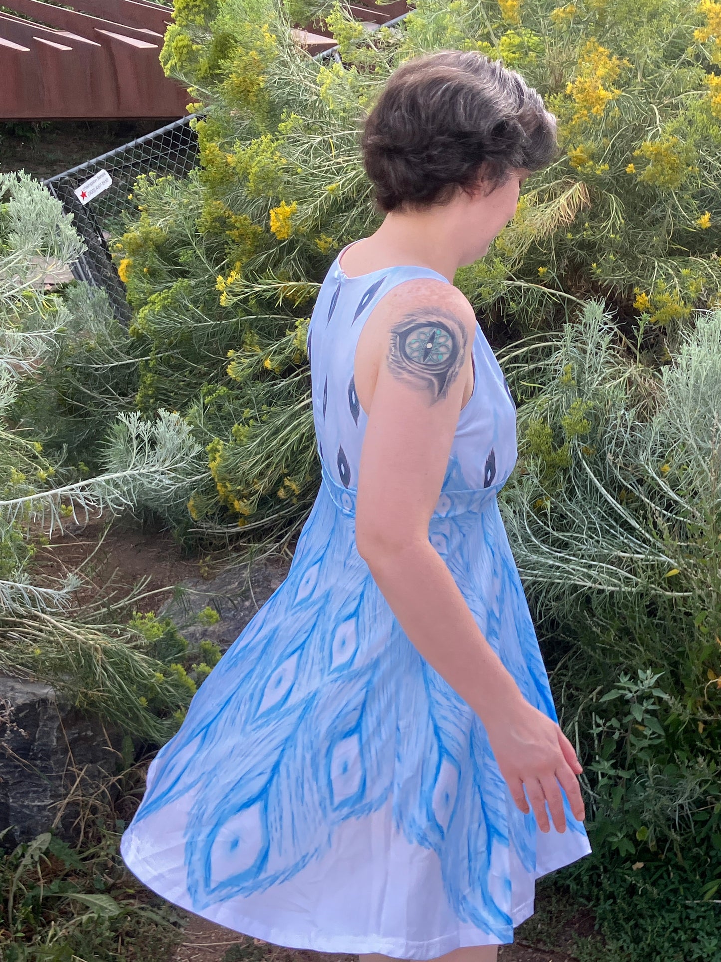 Ice bird dress