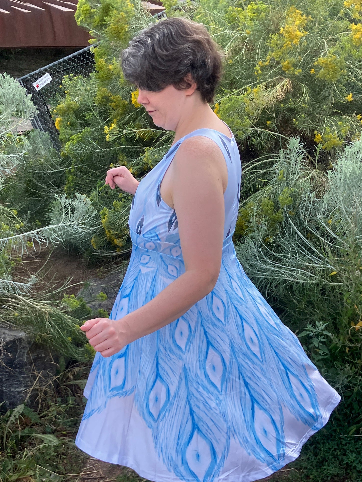 Ice bird dress