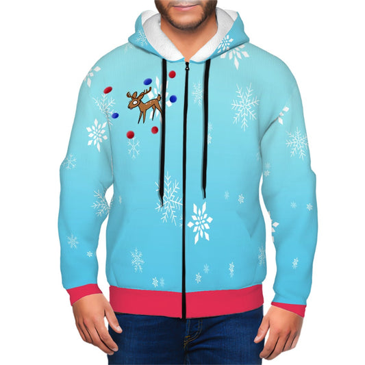 Christmas Hoodie with a Derpy Deer