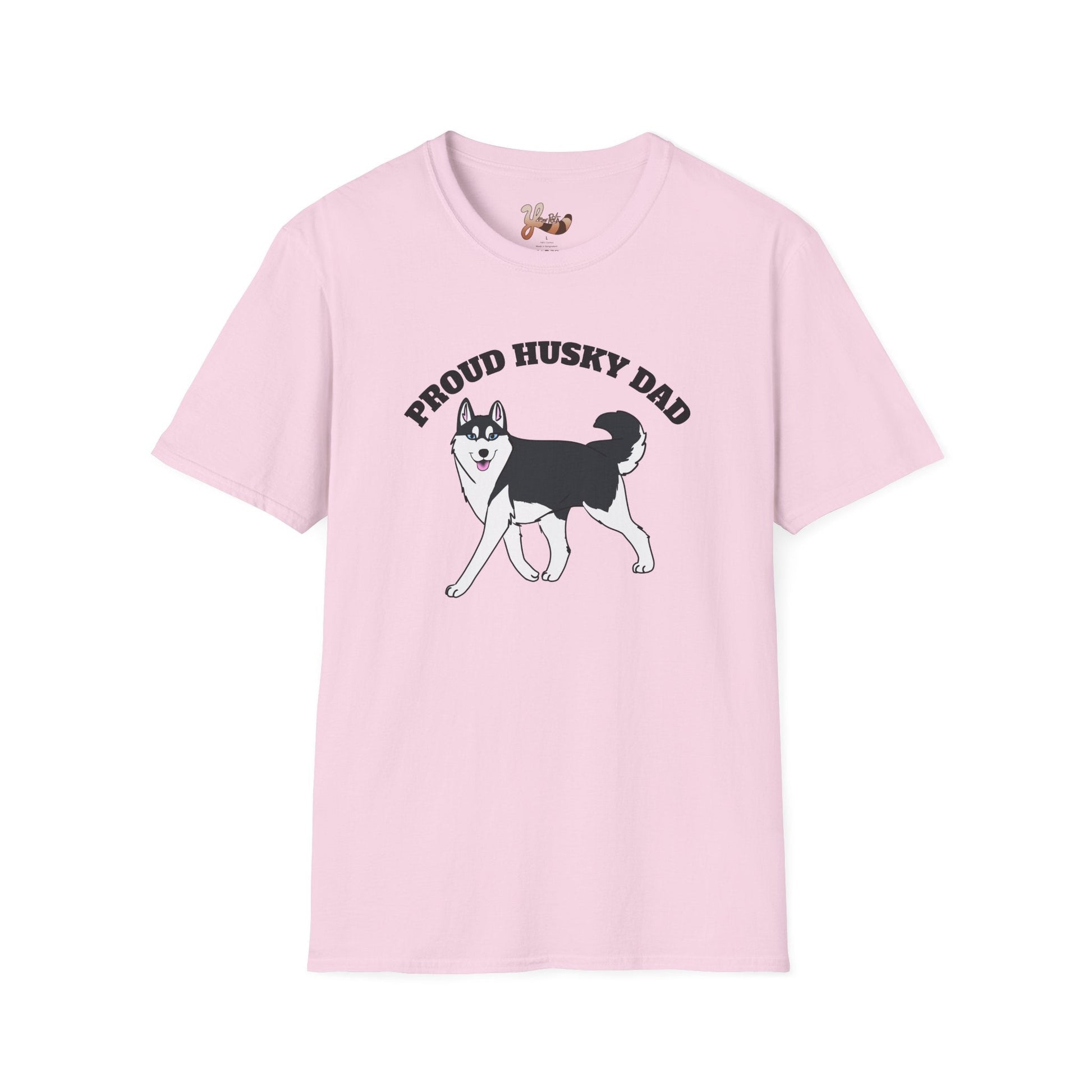 Proud Husky Dad T-shirt - Black