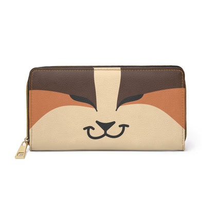 Zipper Wallet - Chocolate and Caramel Cat Themed