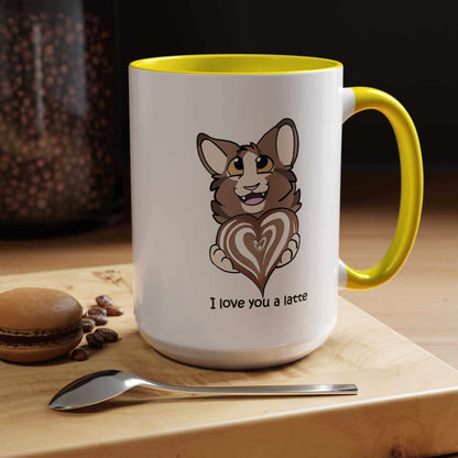 I Love You a Latte - Cute Cat Coffee Mug