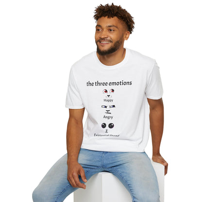 The Three Emotions Cat Tee Shirt
