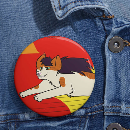 Orange and White Cat Button, Moxie from Blight of Avenir