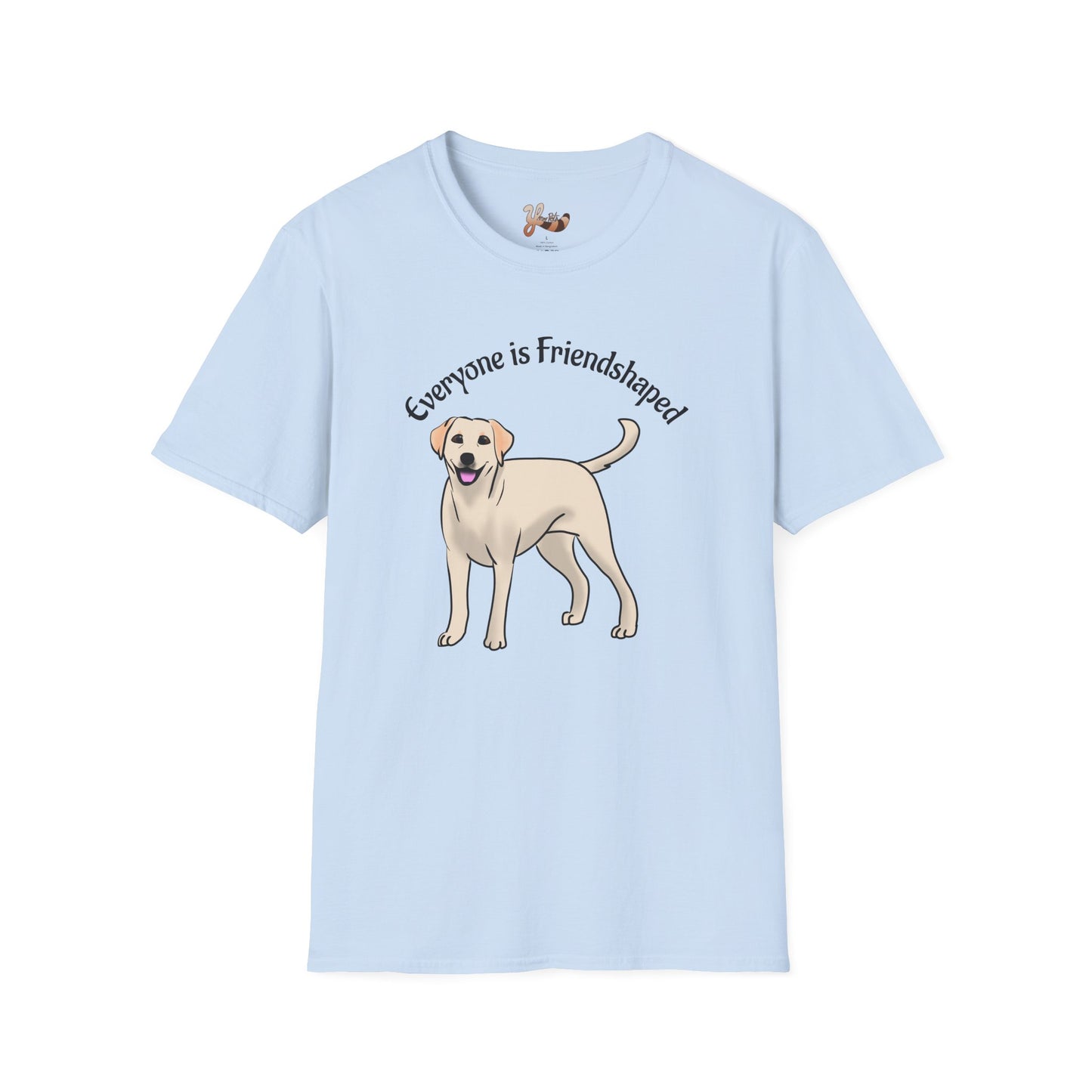 Yellow Lab Dog T-shirt- Everyone is friendshaped