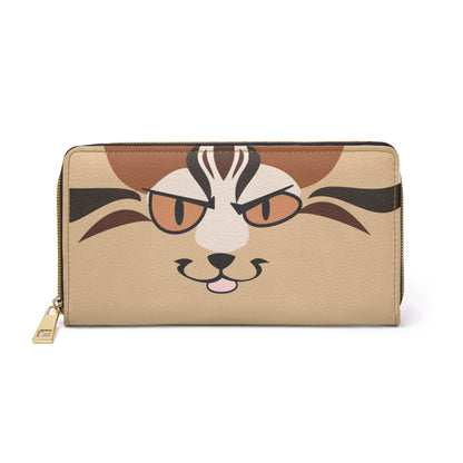Zipper Wallet - Cattacino cat design