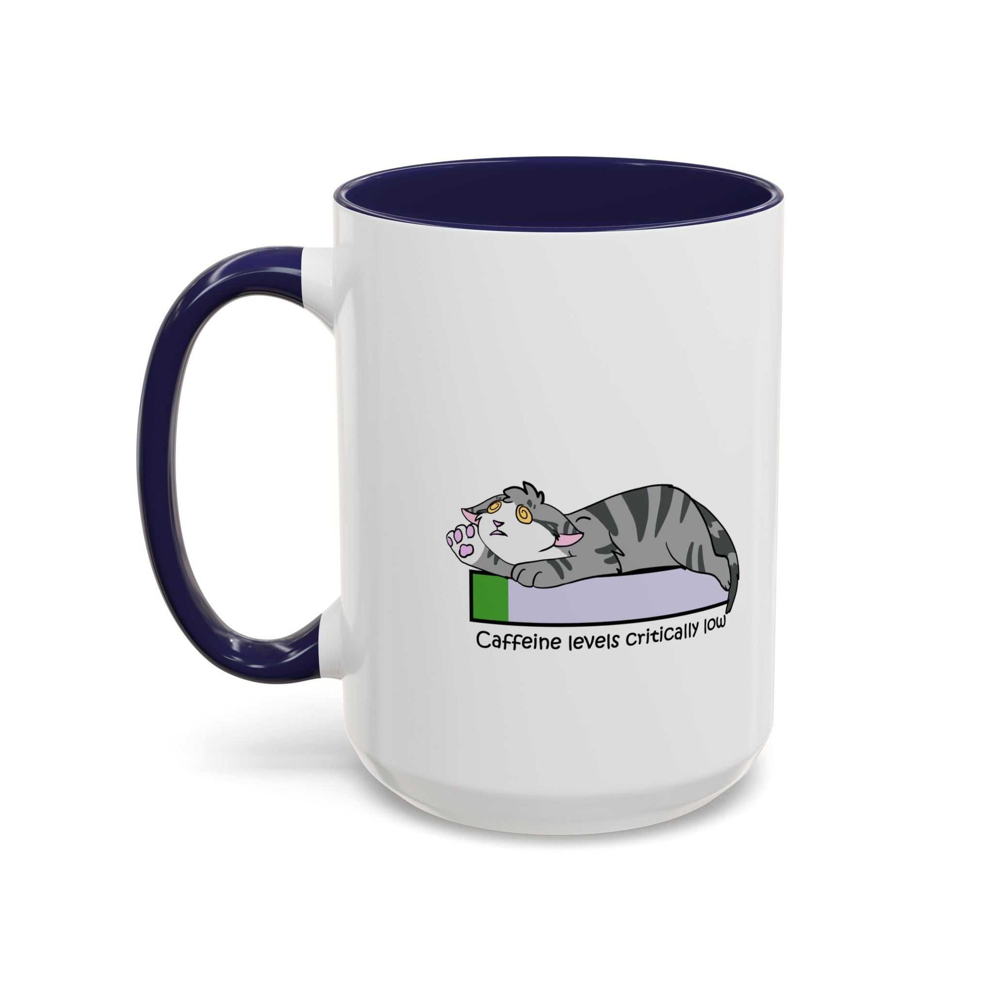 Funny Cat Coffee Mug- Caffeine Levels