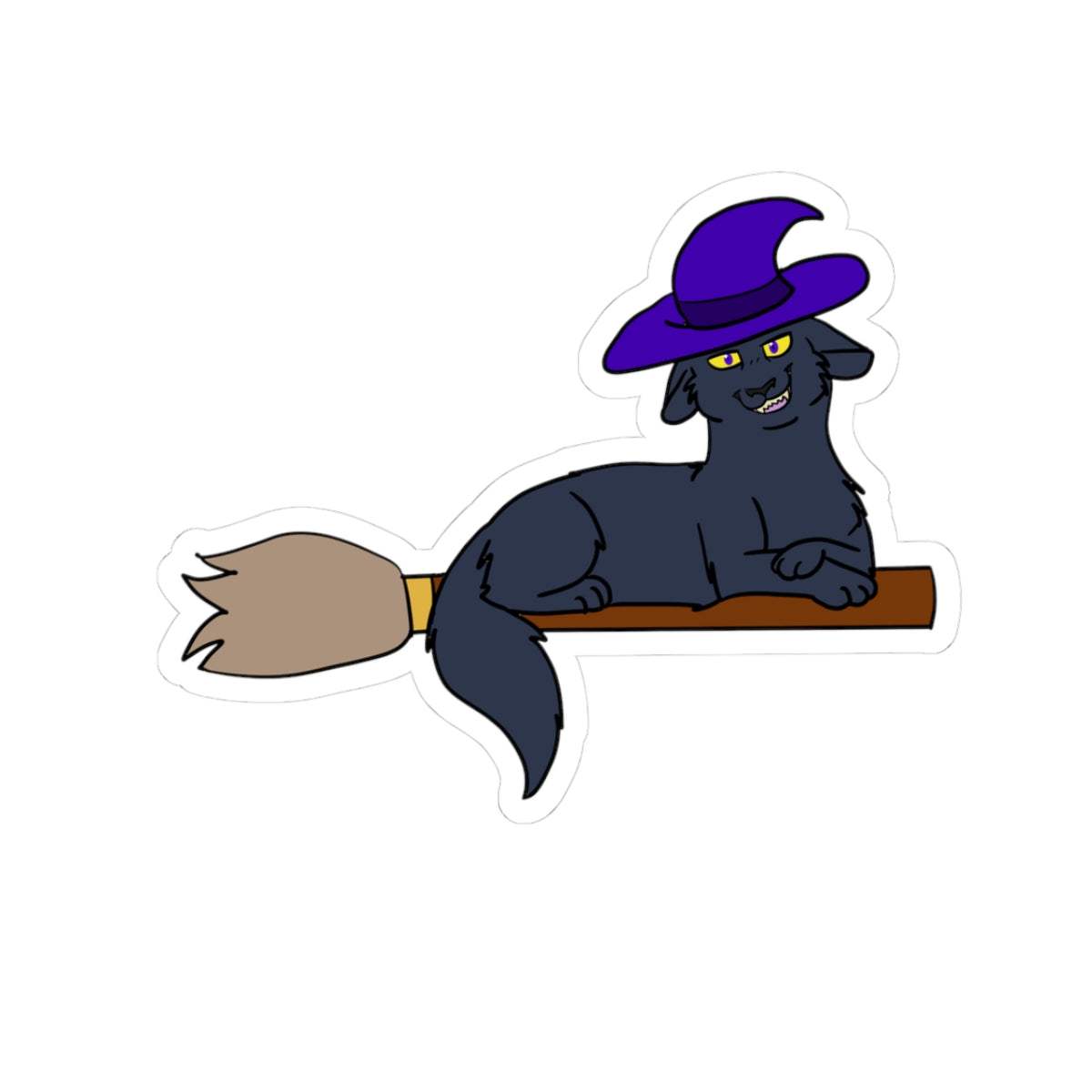 Black Cat Sticker – Mystical Broom