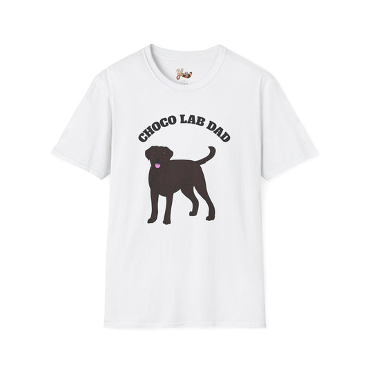 Dog Dad T-Shirt - Chocolate Lab Design