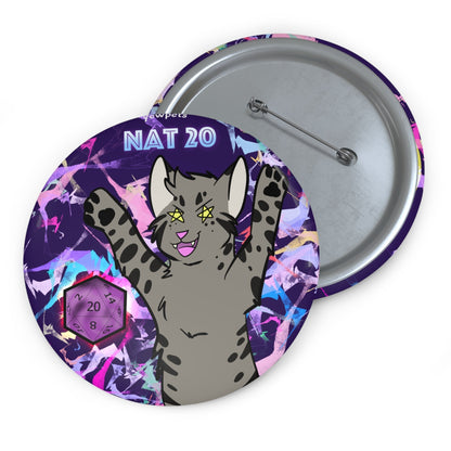 Nat 20 Dnd button-cat 