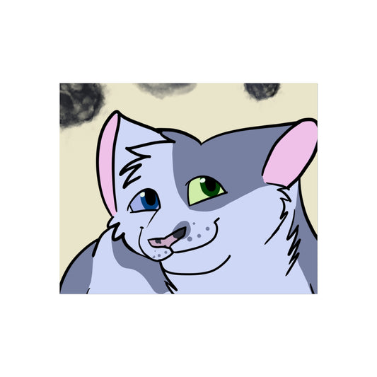 Custom Pet Portrait Poster- Matte (Bust)