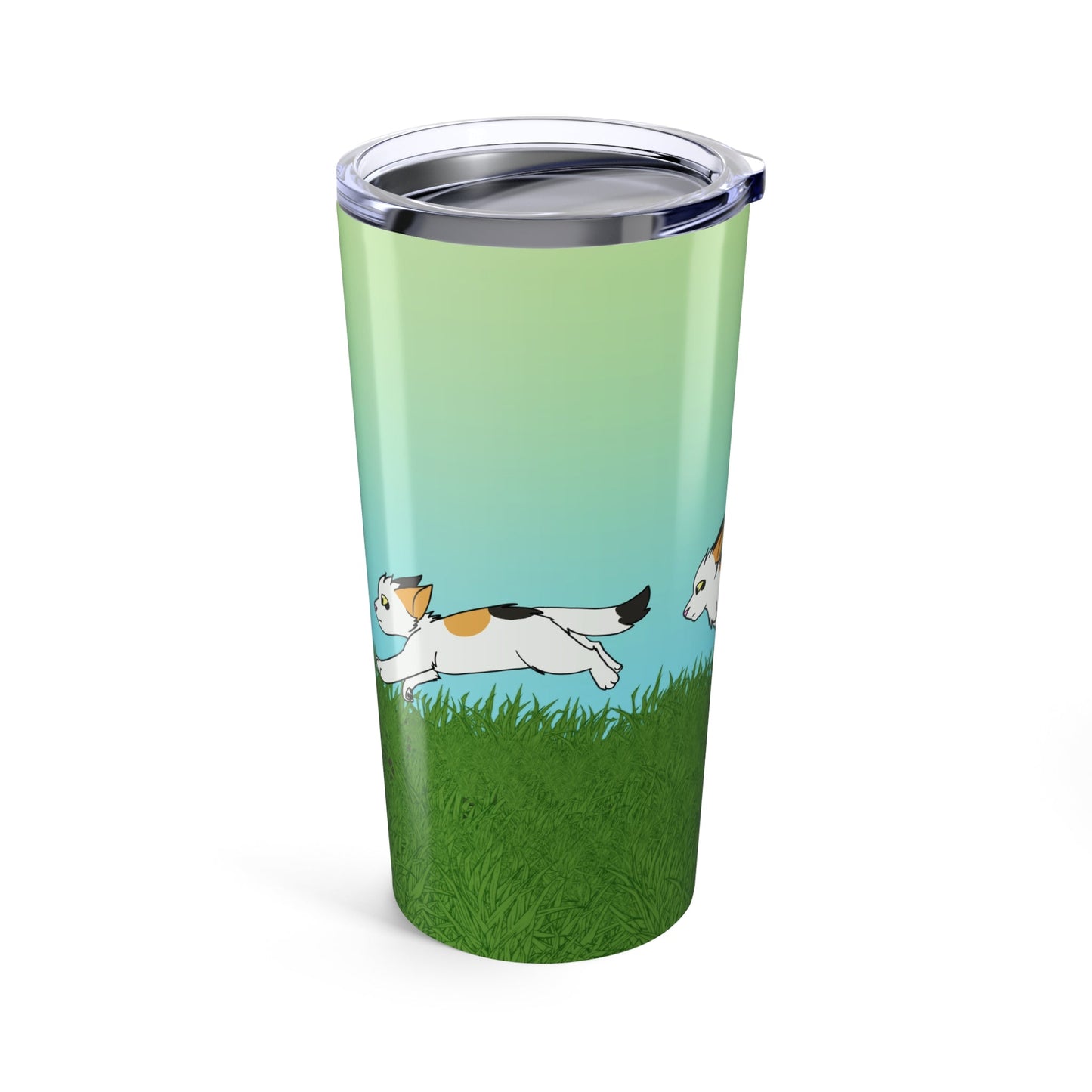 run cycle kitty tumbler