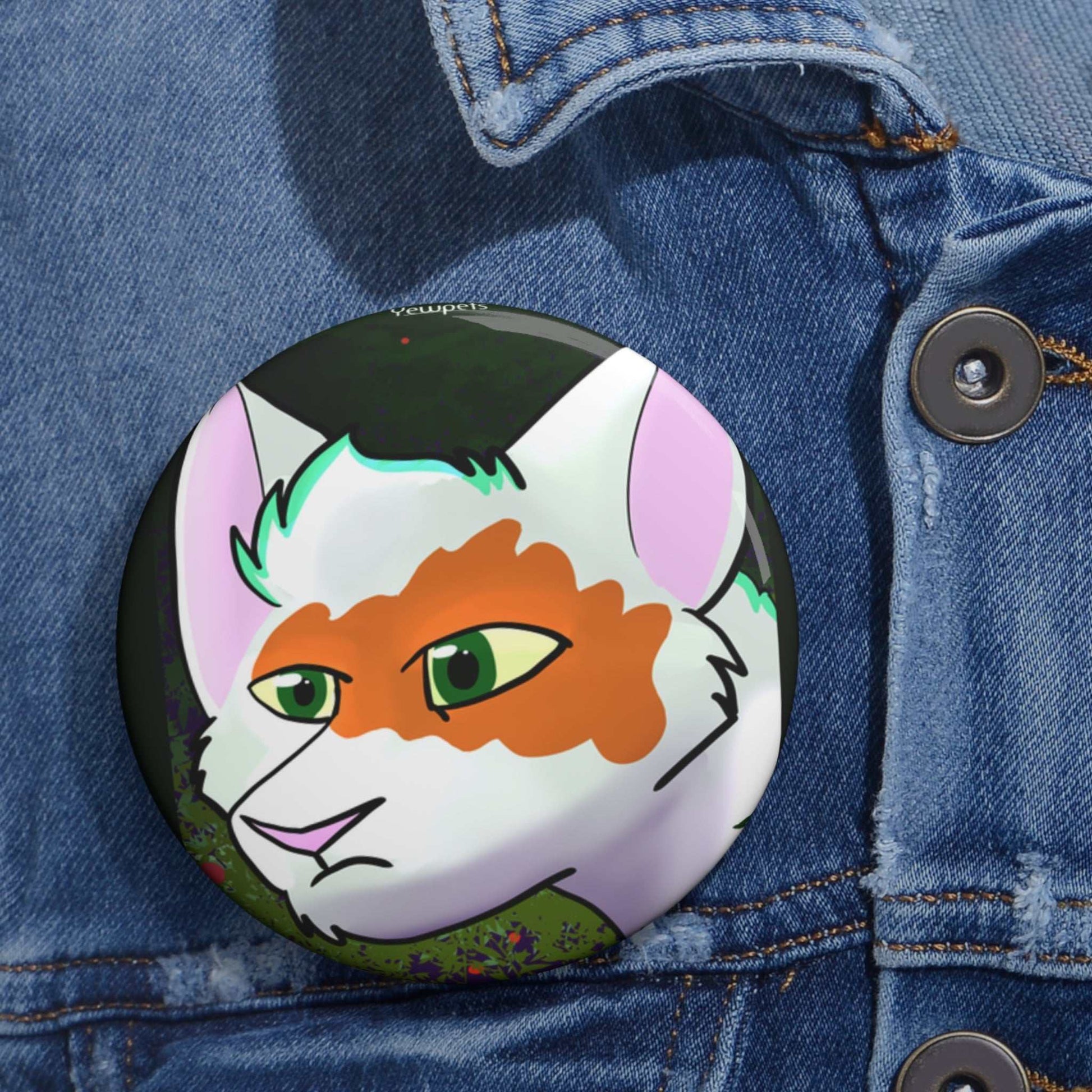 Orange and White Cat Button - Didot from Blight of Avenir