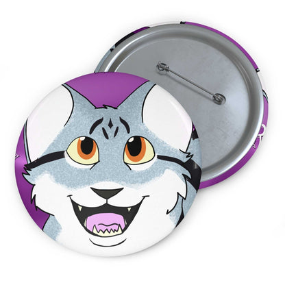 Smiling Cat Pinback Button