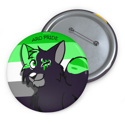 Aromantic Pride button