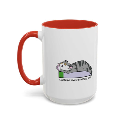 Funny Cat Coffee Mug- Caffeine Levels