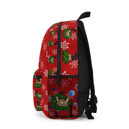 Derpy Christmas Cat Backpack