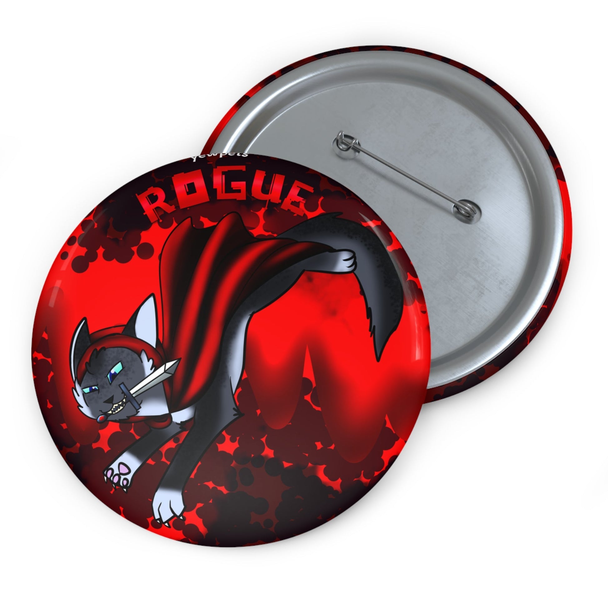 DND Rogue Cat Button