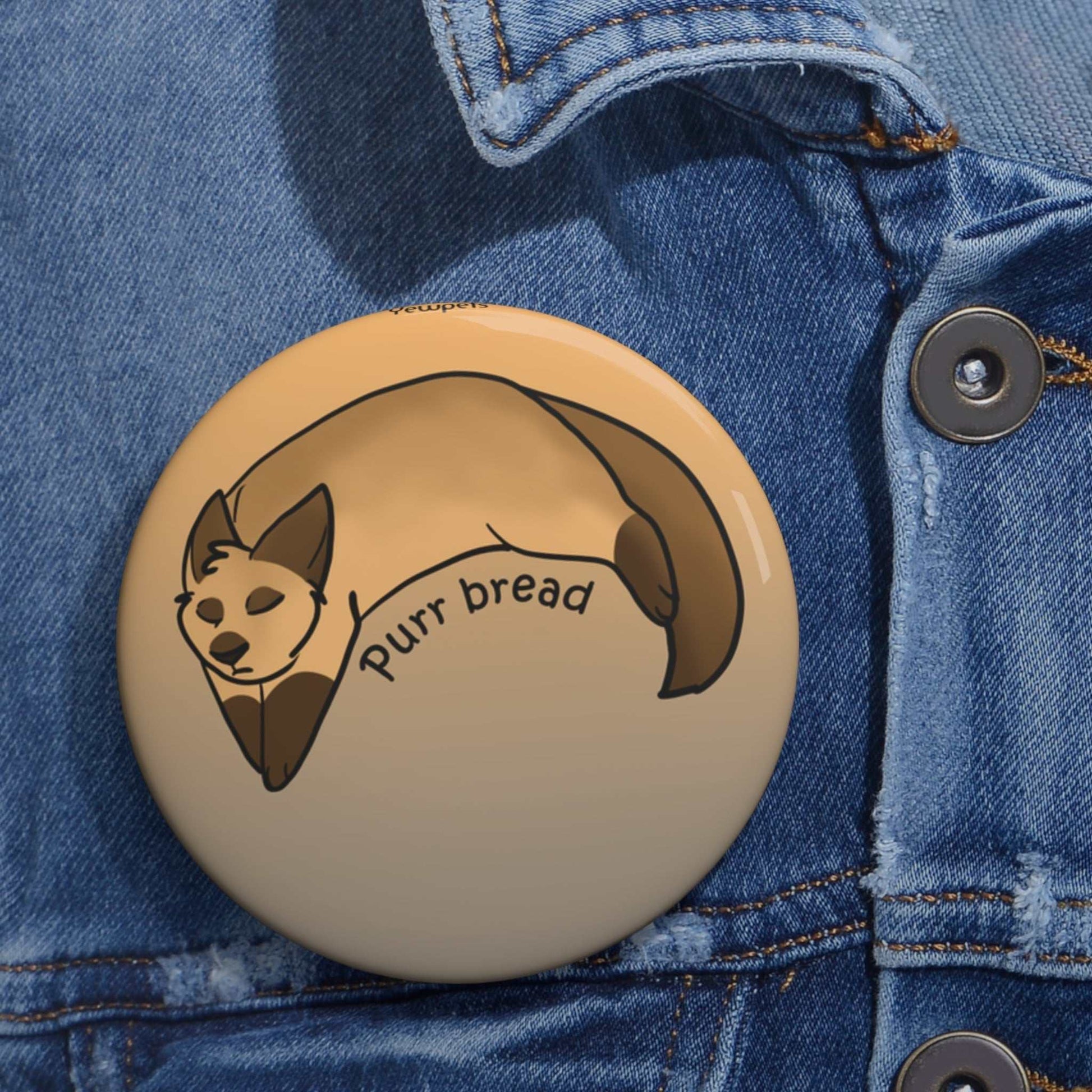 Sleeping cat Button, Purr Bread