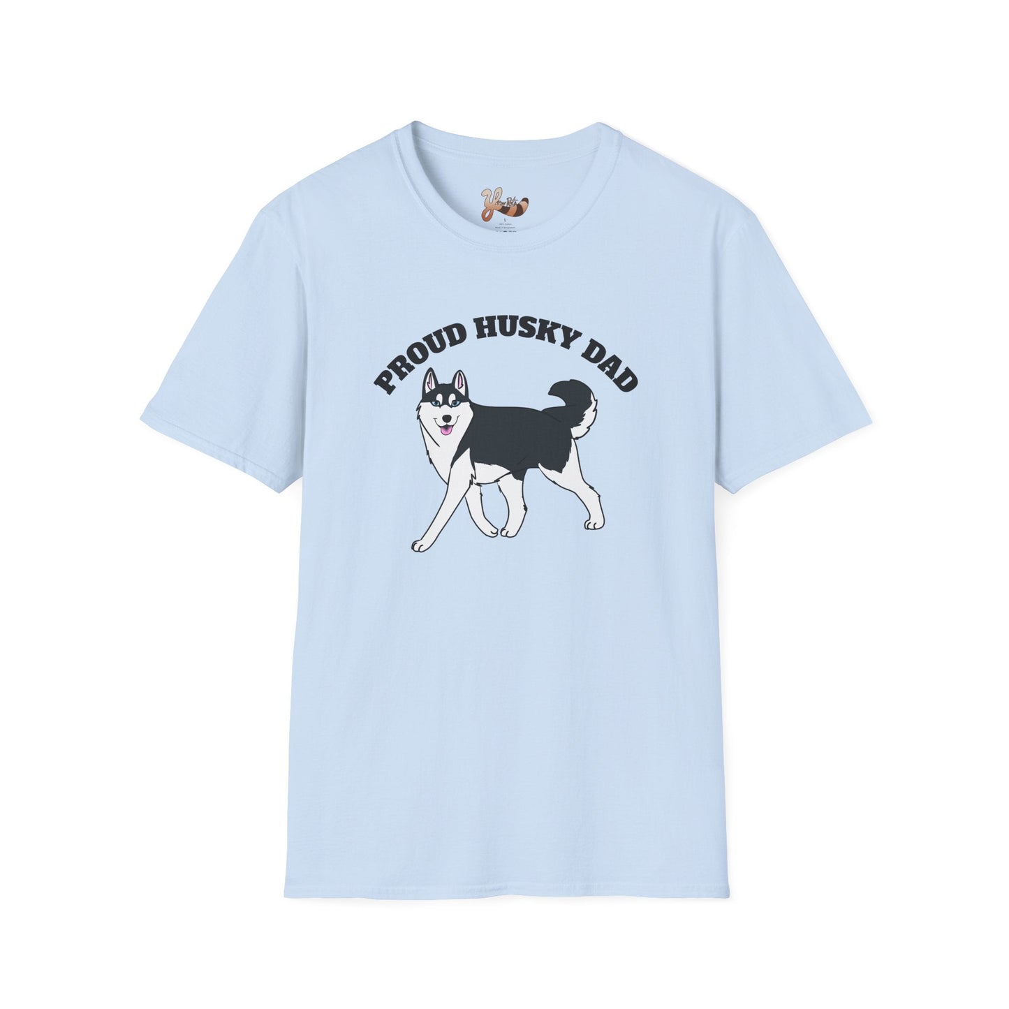 Proud Husky Dad T-shirt - Black