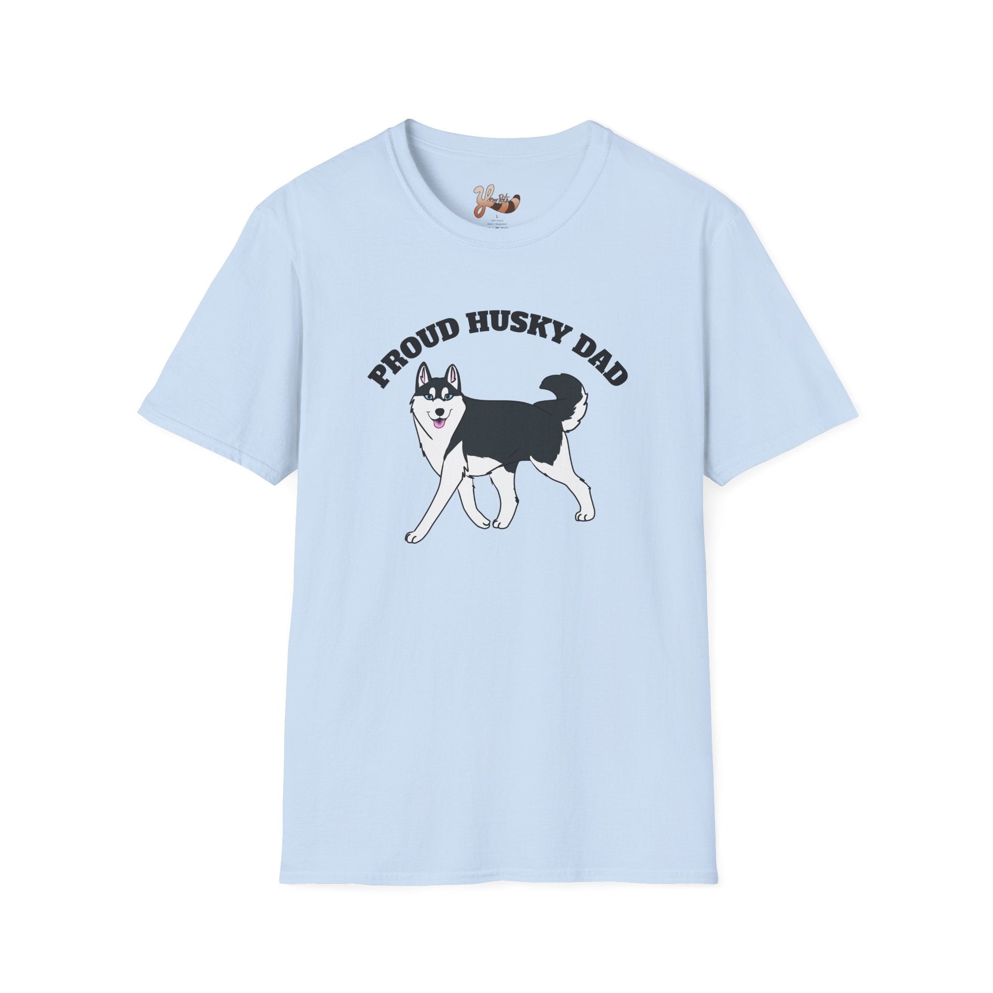 Proud Husky Dad T-shirt - Black
