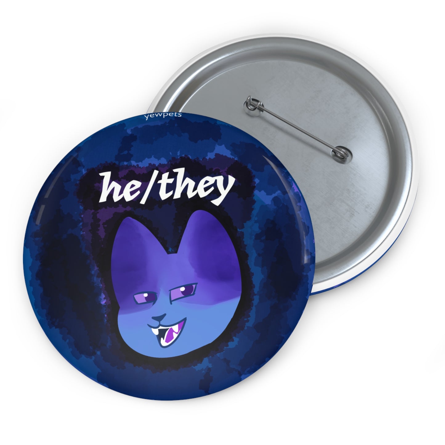He/They Pronoun Button
