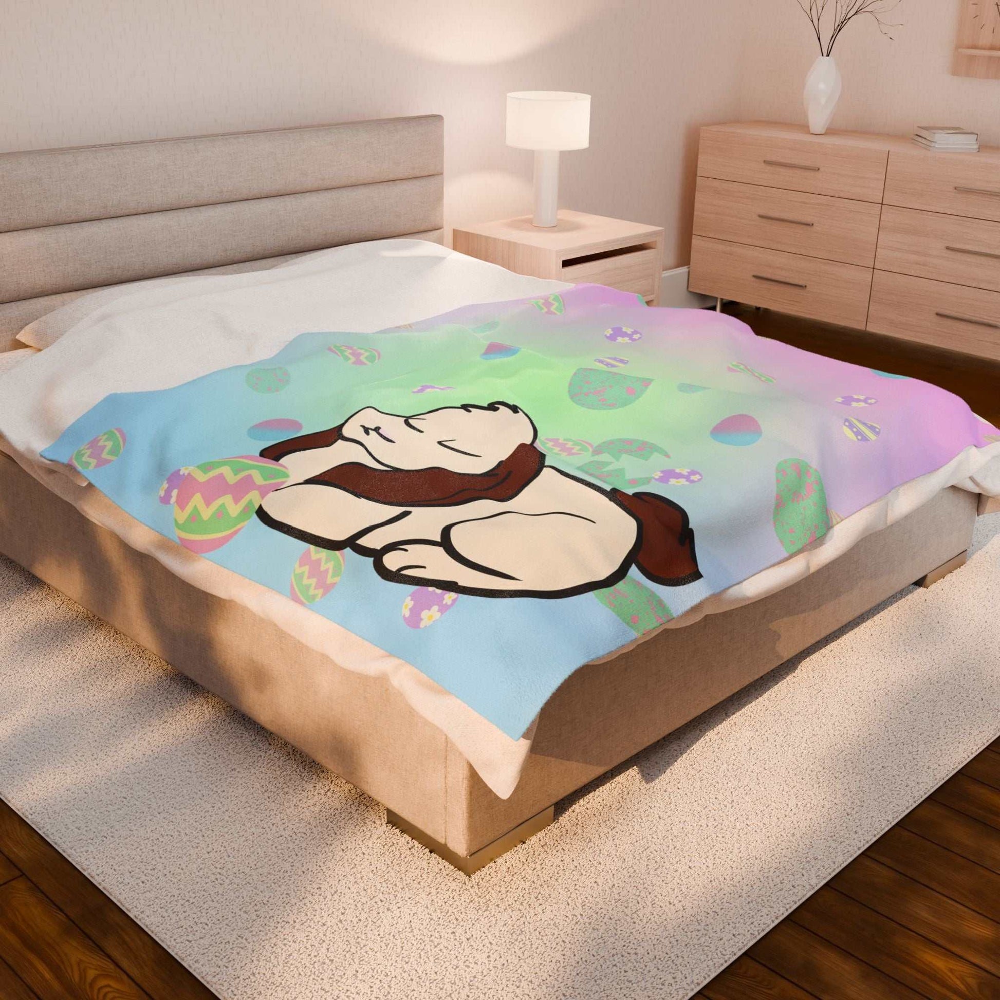 easter throw Blanket- bunny