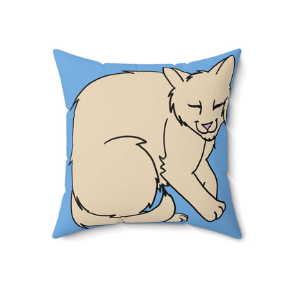Cat pillow white