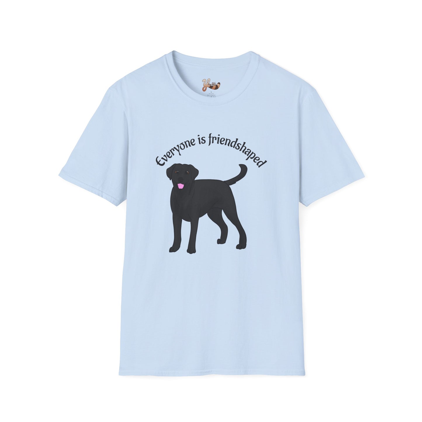 Black Lab T-Shirt- Everyone is Friendshaped