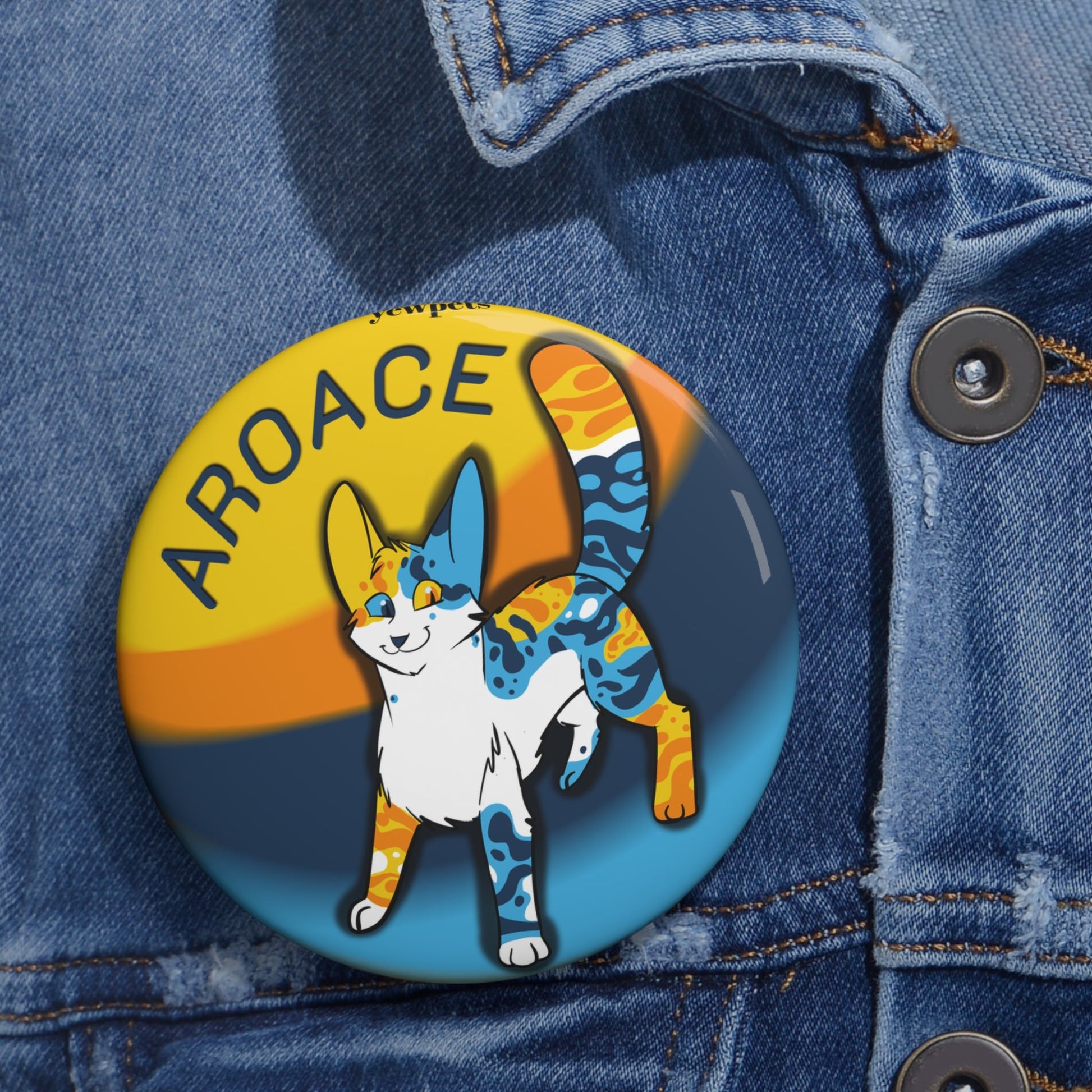 Aroace Pride button