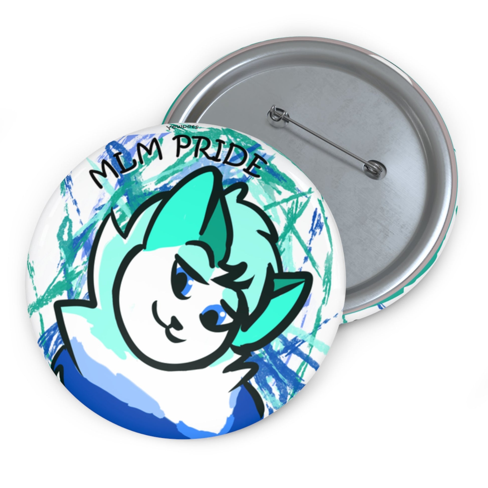 Men loving men pride pinback button