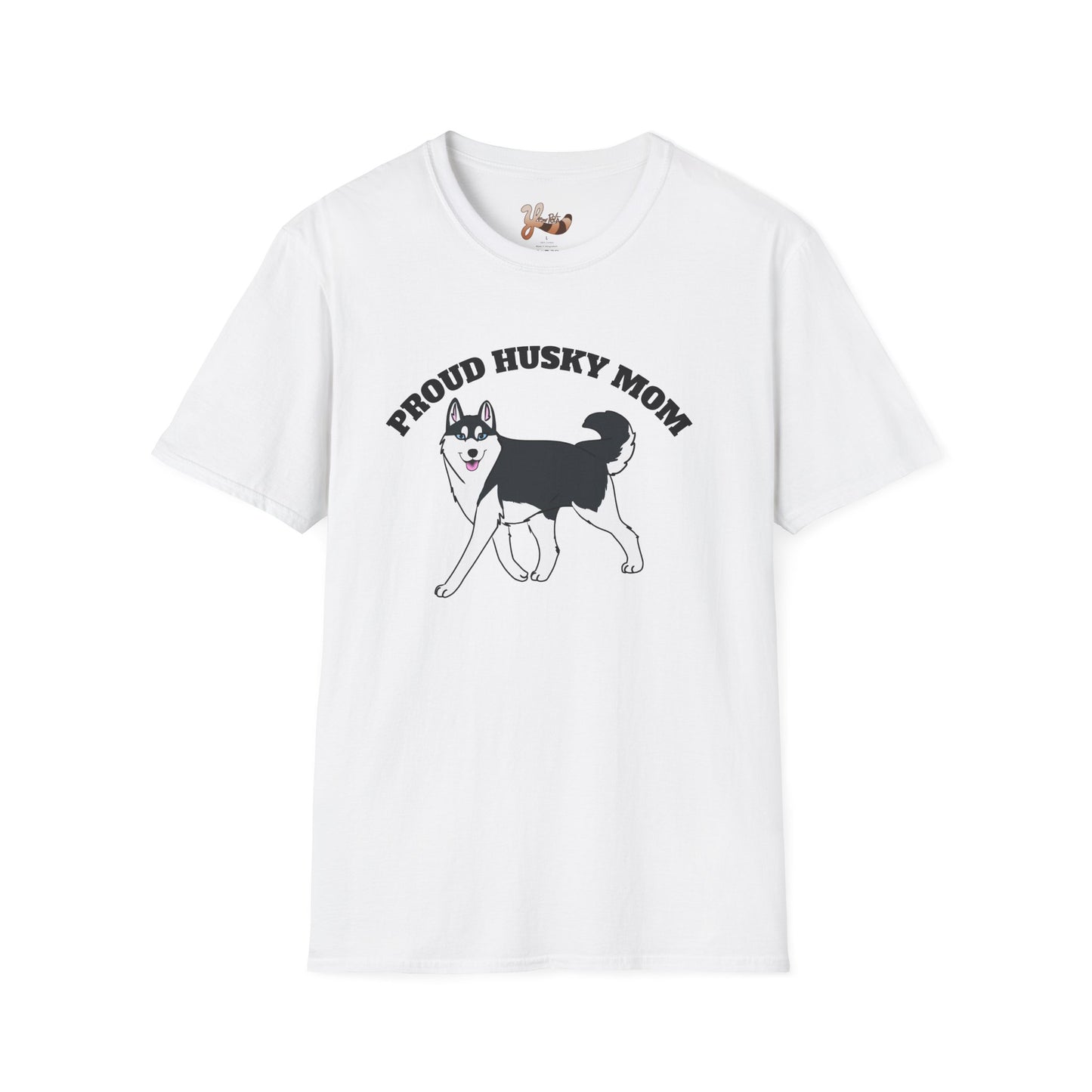 Proud Husky Mom T-Shirt- Black