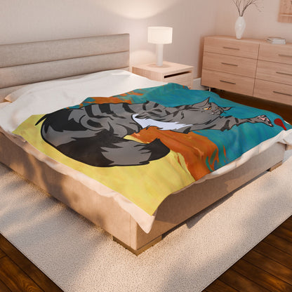 Custom Pet Portrait Throw Blanket