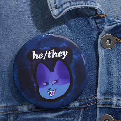 He/They Pronoun Button