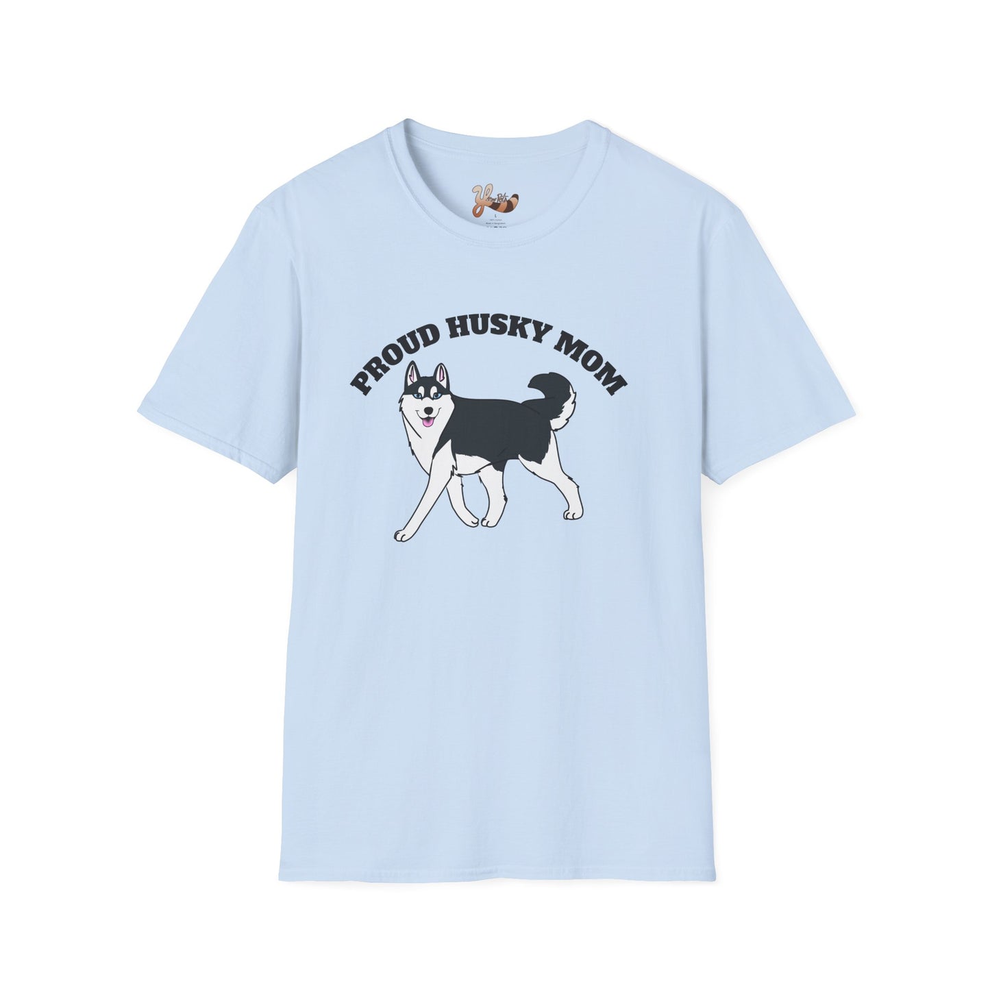 Proud Husky Mom T-Shirt- Black