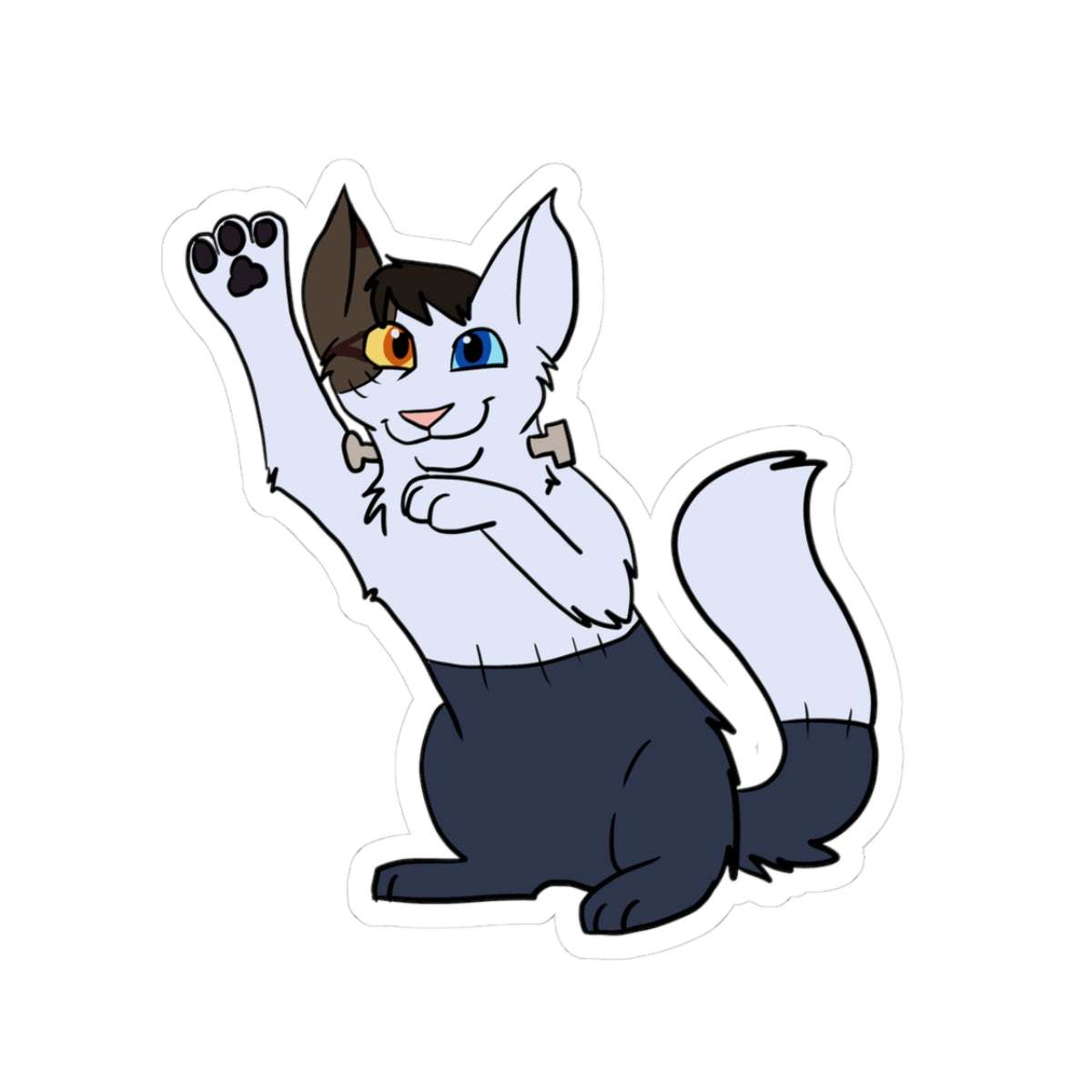Frankenstien cat sticker